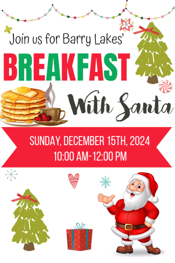 Barry Lakes Recreation - Barry Lakes Breakfast With Santa.JPG