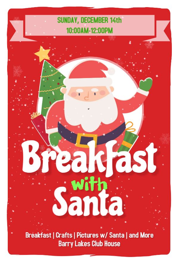 Barry Lakes Recreation - Breakfast With Santa