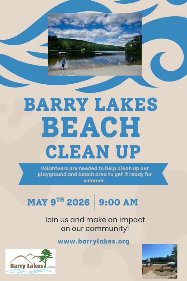 Barry Lakes Recreation - Beach Cleanup