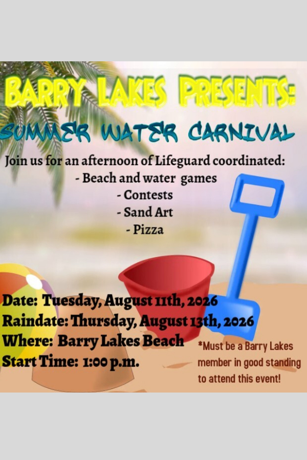 Barry Lakes Recreation - Water Carnival